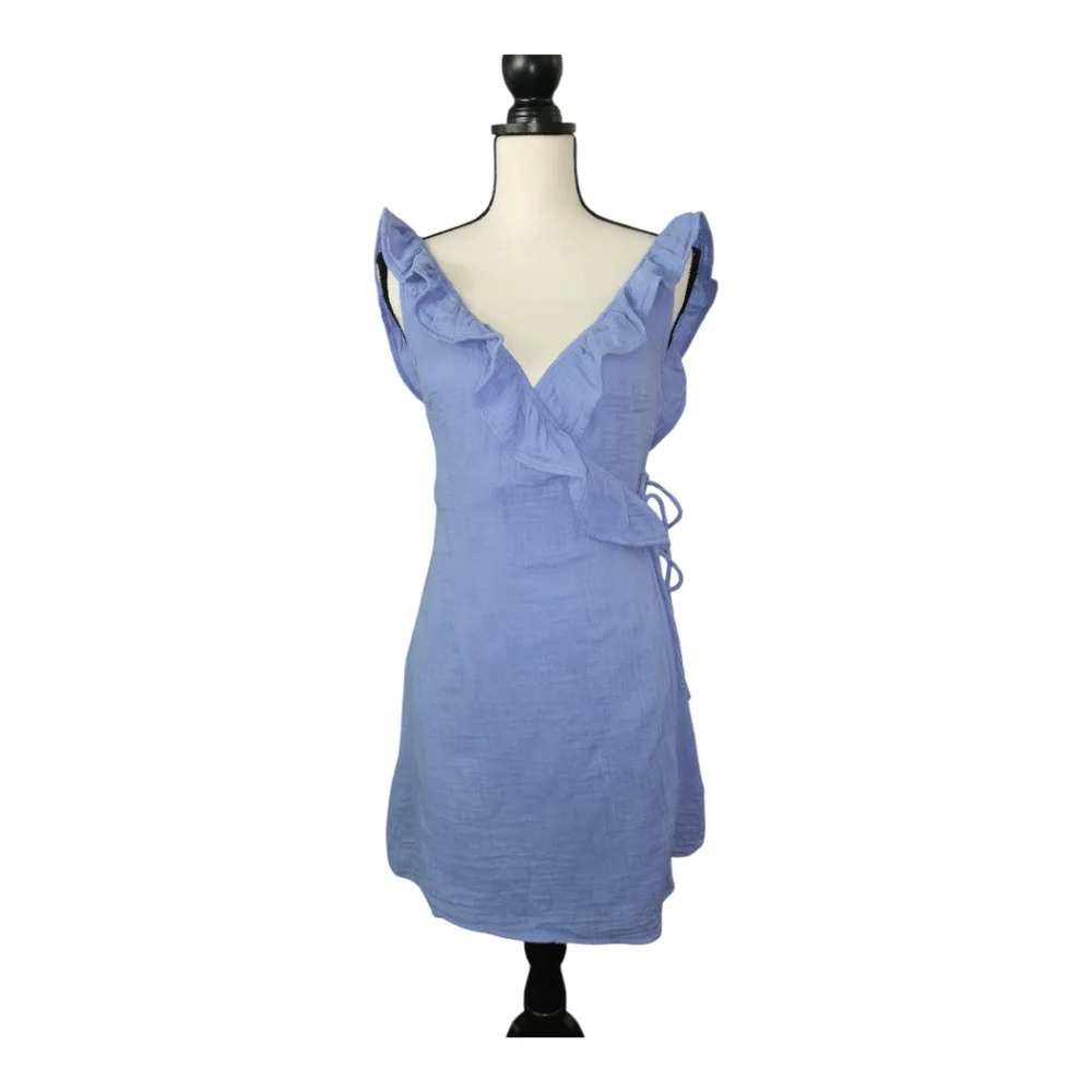 ASOS Blue Ruffle Mini Dress